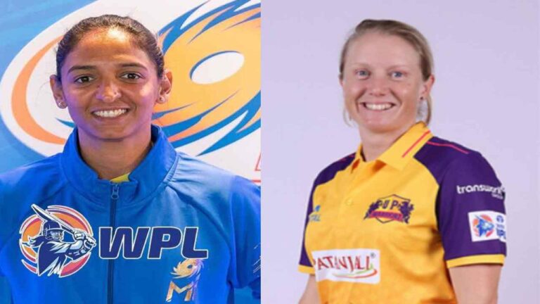 WPL 2023 MI Vs UP Harmanpreet Kaur Alyssa Healy