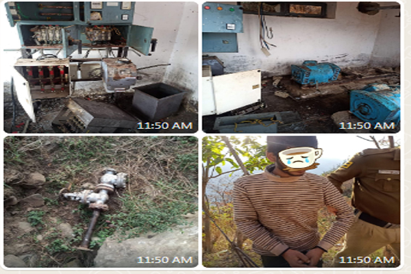 सुन्दरनगर: पंप हाऊस में चोरी करने आए 4 युवको को ग्रामीणों ने रंगे हाथ दबोचा