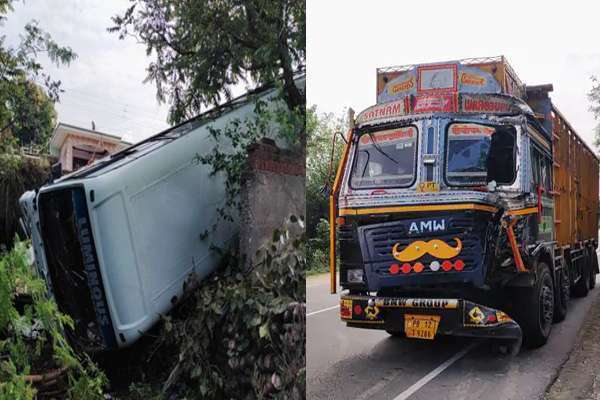 ऊना: अंब में तेज रफ़्तार ट्रक ने बस को मारी टक्कर, खाई में लुढ़की 10 से ज्यादा मजदूर बाल बाल बचे
