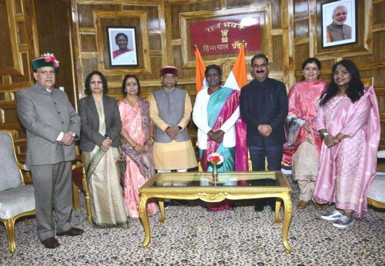 Civic Reception hosted in honour of the President of India at Raj Bhawan