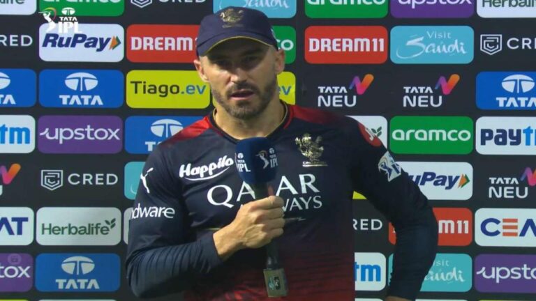 IPL 2023 RCB Vs LSG Faf Du Plessis