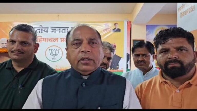 नेता प्रतिपक्ष जयराम ठाकुर का बड़ा आरोप, कानून अव्यवस्था स्टेट स्पोंर्स्ड