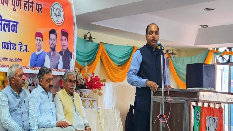 मोदी सरकार के सेवाकाल के नौ साल पूरे होने पर बोले नेता प्रतिपक्ष जयराम ठाकुर