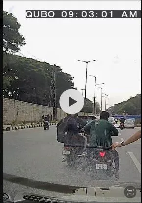 Bike rider attacks ISRO scientist's car