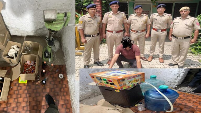 कबाड़ की आढ़ में नकली शराब का धंधा चलने वाले को परवाणू पुलिस ने किया गिरफ्तार