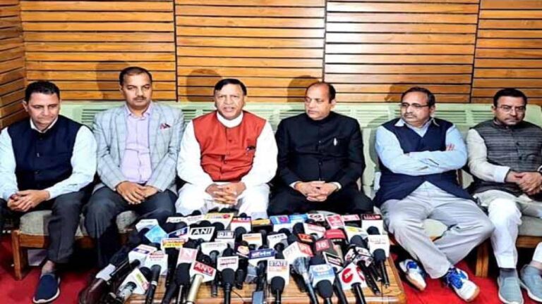 Himachal: भाजपा नेताओं का सुख की सरकार पर हमला,कांग्रेस को बताया छलावे की सरकार