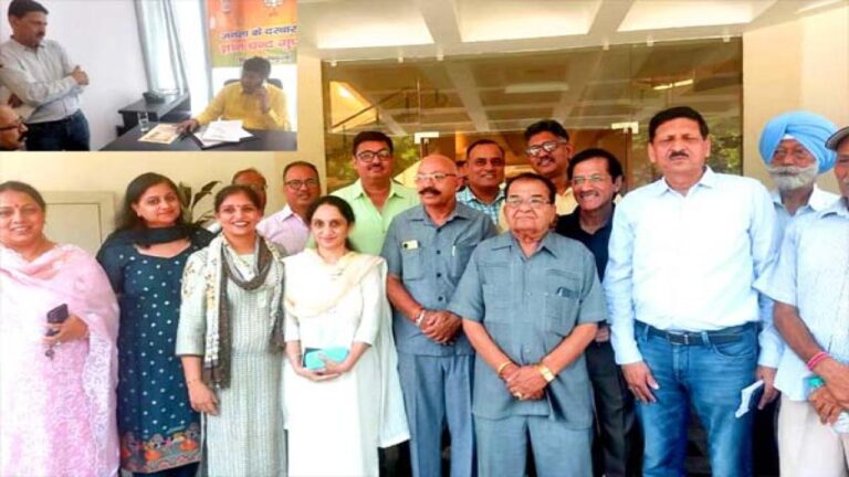 लिफ्ट विवाद को लेकर एसडीसी सेक्टर-5 का प्रतिनिधिमंडल विधानसभा स्पीकर से मिला