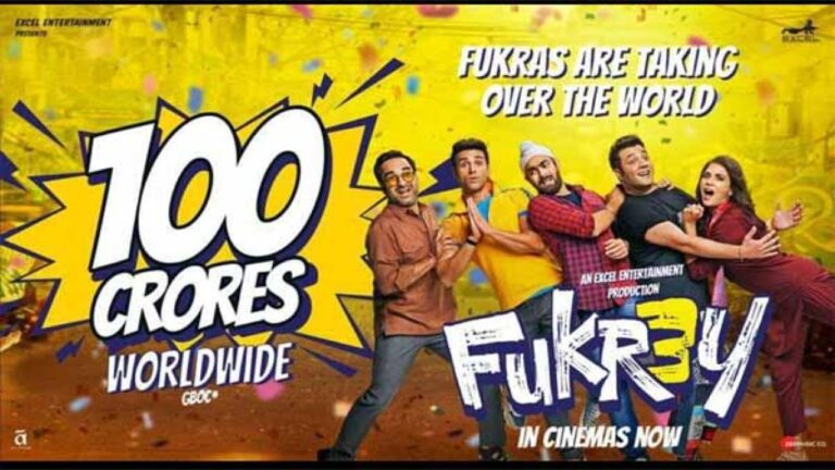 एक्सेल एंटरटेनमेंट की Fukrey-3 ने मारी 100 करोड़ के क्लब में एंट्री ! विश्वभर में किया अपना नाम