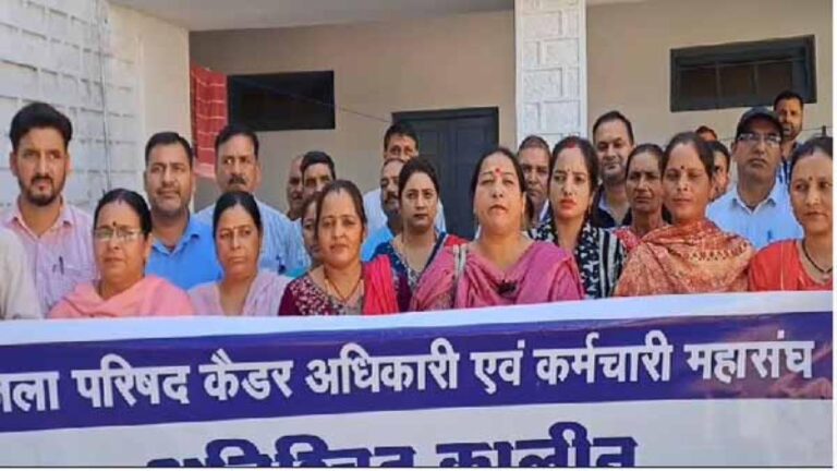 Mandi News: जिला परिषद कर्मचारियों के समर्थन में आये पंचायत प्रधान, कहा इनके बिना ठप्प पड़े है विकास कार्य