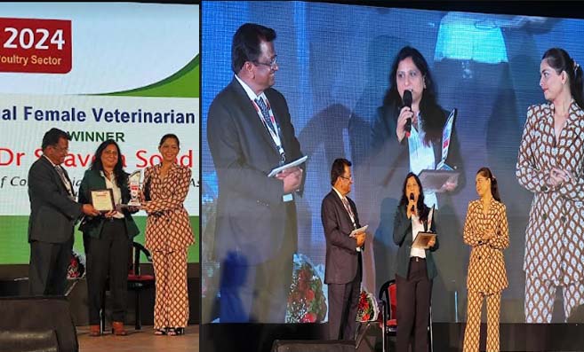 Kangra News: पालमपुर की बेटी डॉ. श्वेता सूद को पुणे में मिला &#039;बेस्ट इन्फ्लुएन्सियल फीमेल वेटेरिनारियन&#039; अवार्ड