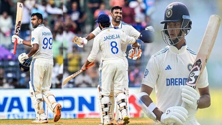 India vs Bangladesh: अश्विन, जडेजा और जयसवाल ने संभाली भारत की पारी, पहले दिन बनाए 339 रन