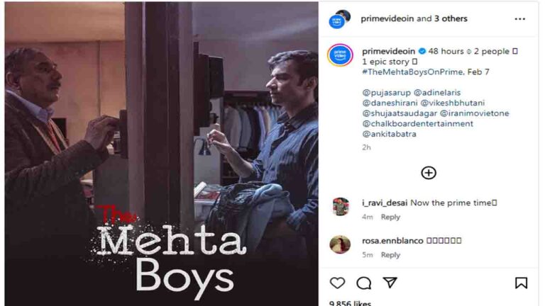 बोमन ईरानी के निर्देशन में बनी पहली ऑरिजिनल फ़िल्म, The Mehta Boys का 7 फरवरी को होगा प्रीमियर
