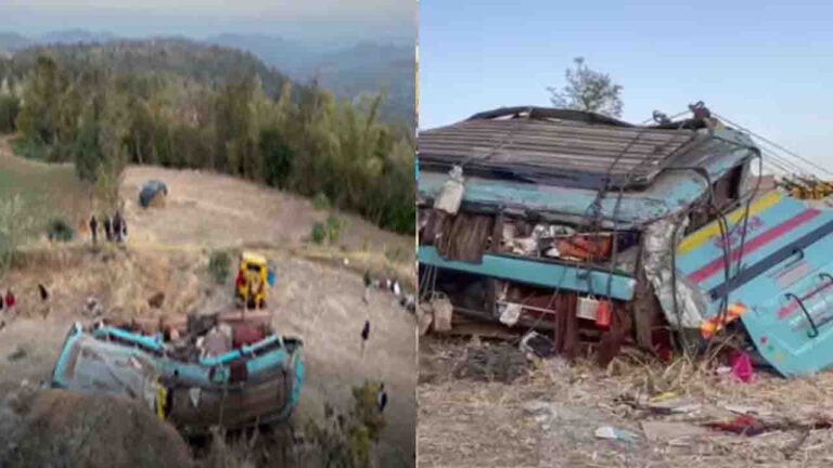 Gujarat Bus Accident: महाकुंभ से लौट रही बस 200 फीट गहरी खाई में गिरी, 7 की मौत और 15 घायल