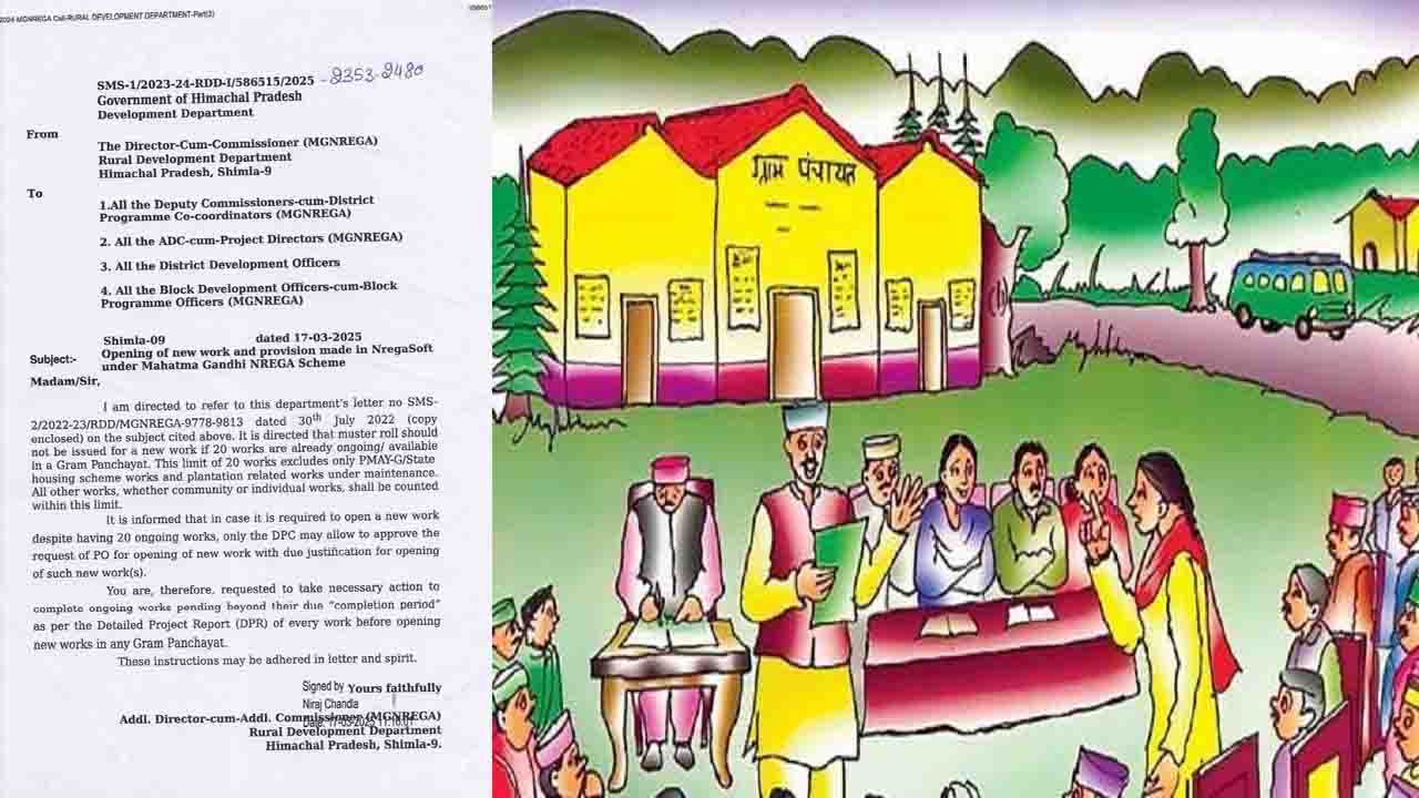 Himachal: मनरेगा योजना पर सरकार का बड़ा फैसला: एक पंचायत में केवल 20 कार्य, ग्रामीणों ने उठाए सवाल