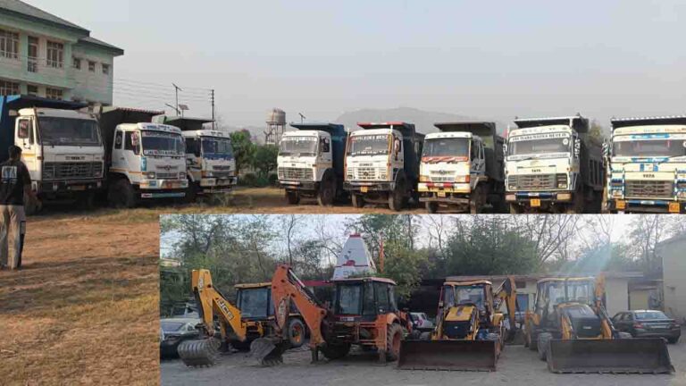 BBN News: अवैध खनन के खिलाफ पुलिस ताबड़तोड़ कार्रवाई, 7 जेसीबी और 10 टिप्पर जब्त