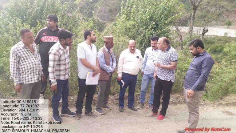 Sirmour: कफोटा-कोटी रोड पर एफडीआर तकनीक का सफल ट्रायल...