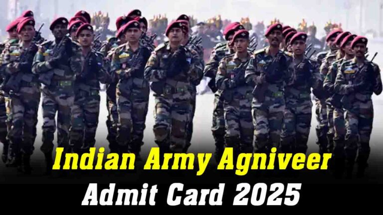 ndian Army Agniveer Admit Card 2025