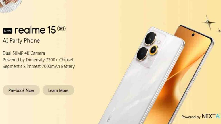 रियलमी ने भारत में लॉन्च की 15 सीरीज के स्मार्टफोन्स, Realme 15 और Realme 15 Pro