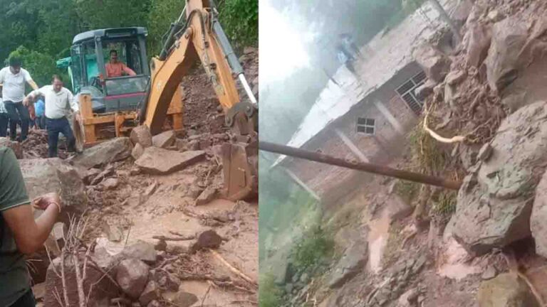 Dharampur Landslide: मंडी के नरवाहल में भूस्खलन, 39 परिवारों को सुरक्षित स्थानों पर पहुंचाया