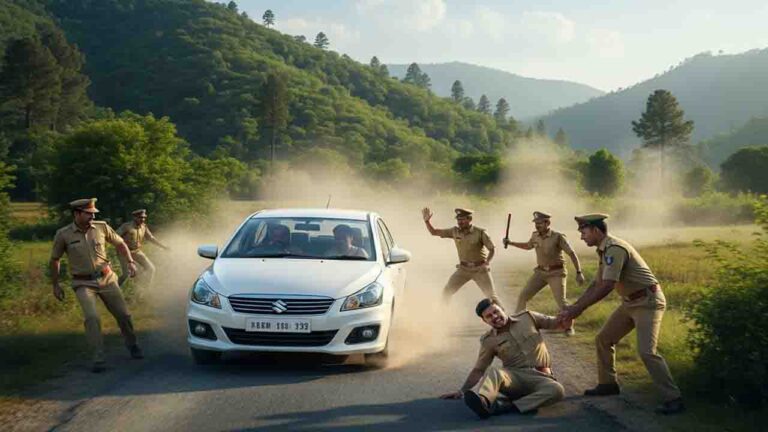 Solan News: दाड़लाघाट में पुलिस पर कार चढ़ाने की कोशिश, ASI की टांग में चोट, मामला दर्ज