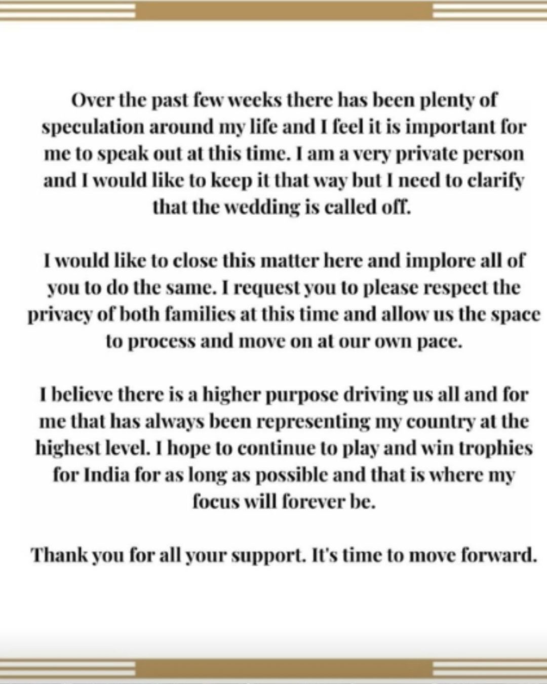 Smriti Mandhana Wedding: क्रिकेटर स्मृति मंधाना ने इंस्टाग्राम पर पोस्ट शेयर कर शादी कैंसिल को लेकर दी ये बड़ी अपडेट..!