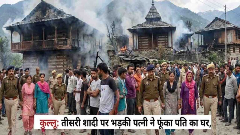 Kullu News तीसरी शादी पर पहली पत्नी का गुस्सा फूटा, पति के घर में लगा दी आग, 1 करोड़ से ज्यादा का नुकसान