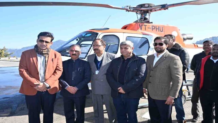 Shimla News: सीएम सुक्खू ने किया संजौली हेलीपोर्ट से हेलीकॉप्टर सेवाओं का शुभारम्भ, हवाई कनेक्टिविटी से प्रदेश में पर्यटन को मिलेगा बढ़ावा