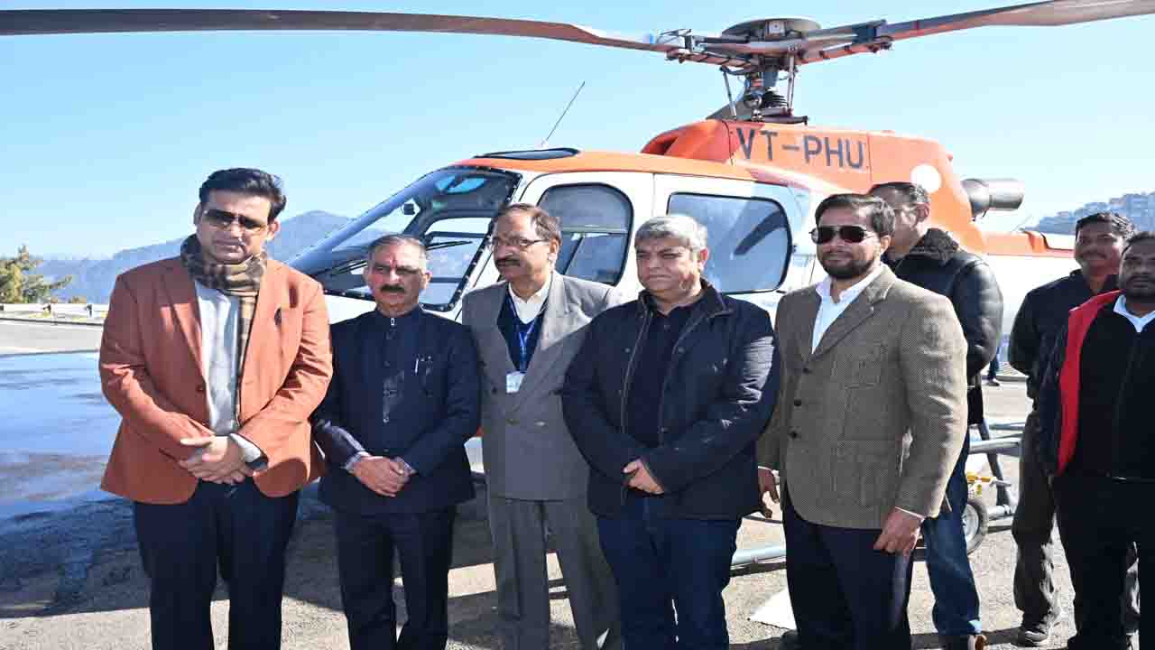 Shimla News: सीएम सुक्खू ने किया संजौली हेलीपोर्ट से हेलीकॉप्टर सेवाओं का शुभारम्भ, हवाई कनेक्टिविटी से प्रदेश में पर्यटन को मिलेगा बढ़ावा