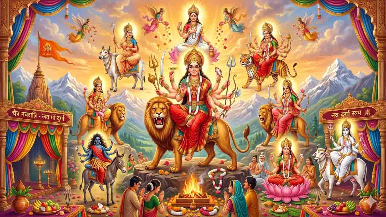Navratri Wishes in Hindi: इस बार नवरात्रि को बनाएं खास, अपनों को भेजें ये बधाई संदेश