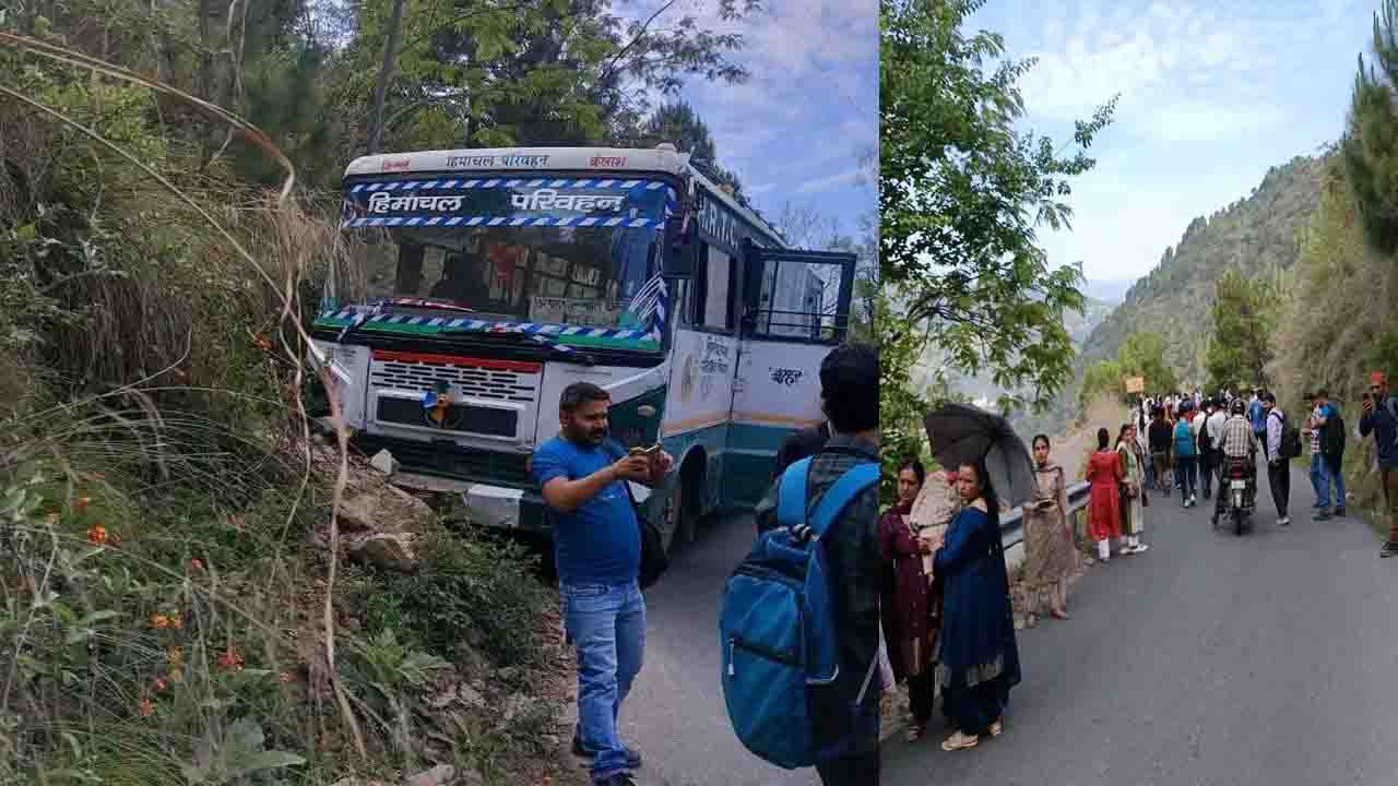 Chamba News: चंबा में बड़ा हादसा टला: ब्रेक फेल होने पर चालक ने पहाड़ी से टकराकर बचाई 50 यात्रियों की जान