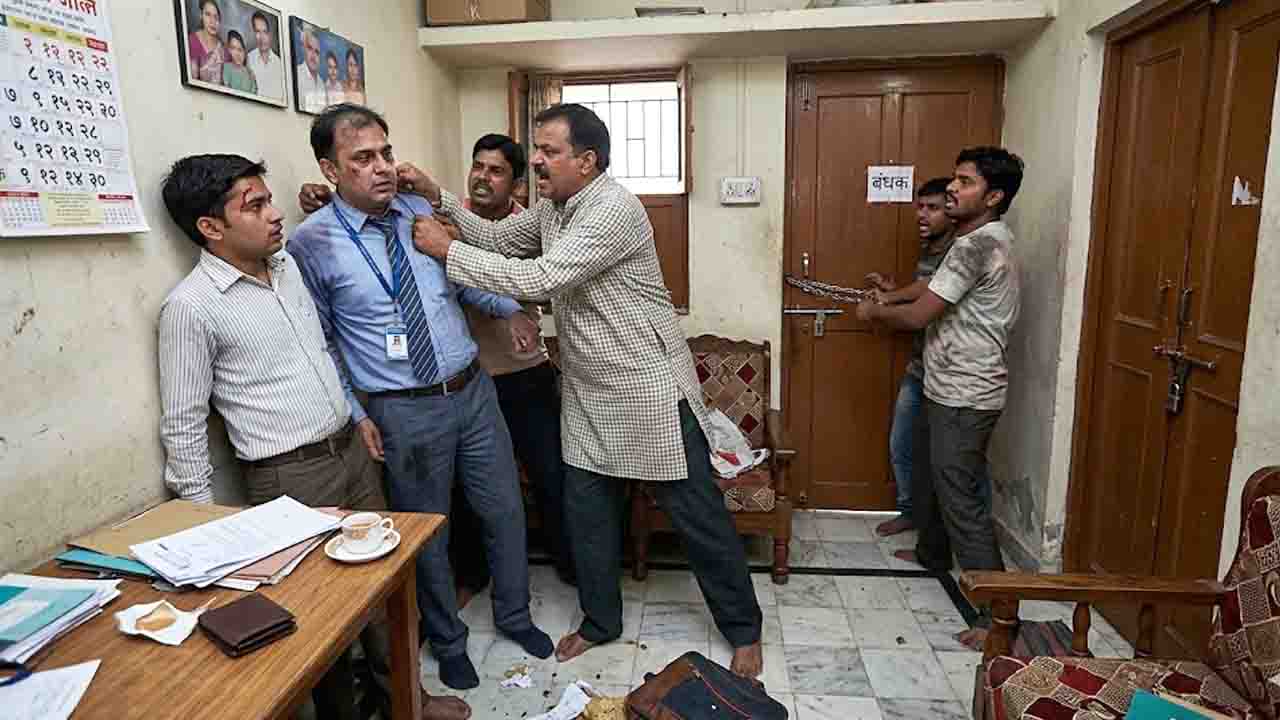 Hamirpur News: लोन रिकवरी के लिए गए बैंक मैनेजर और कर्मचारी को घर में बंधक बनाकर पीटा, आरोपी के खिलाफ मामला दर्ज