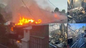 Kasauli Heritage Market Fire Kasauli Heritage Market Fire : कसौली हेरिटेज मार्केट में तड़के भीषण आग, लाखों का नुकसान
