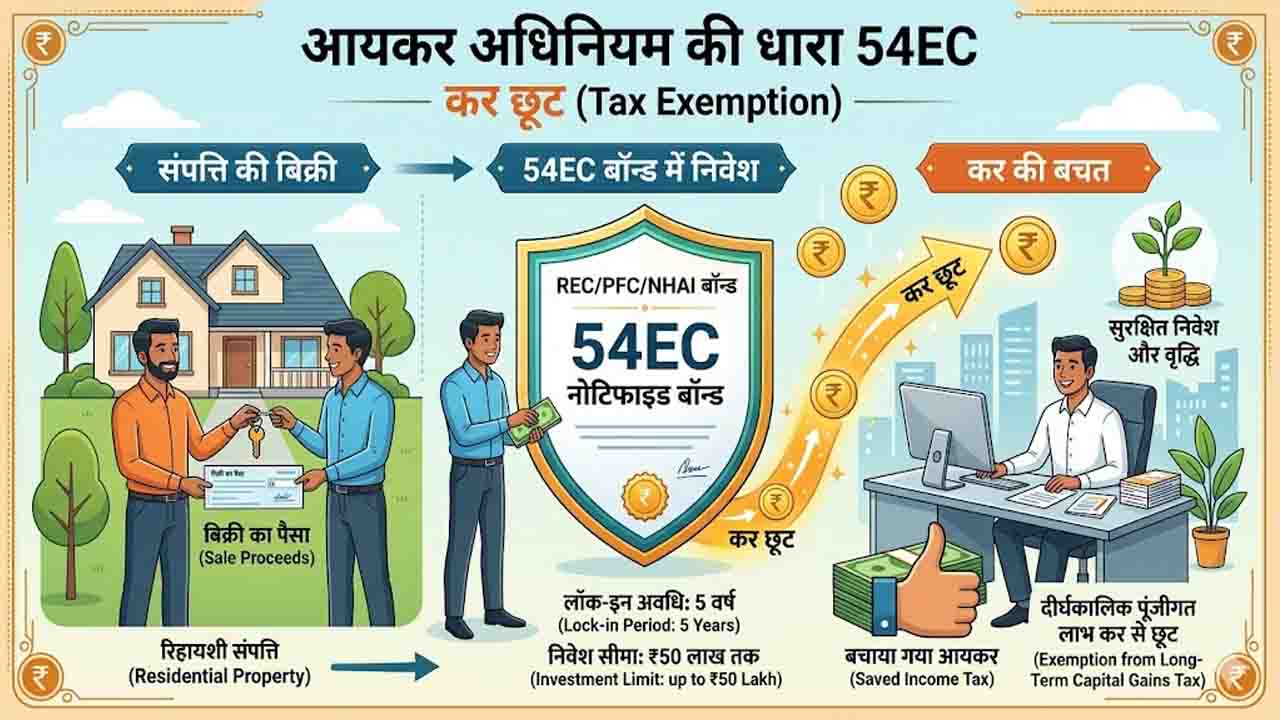 Section 54EC Income Tax: ₹1.22 करोड़ के मुनाफे पर टैक्स बचाने का गणित, क्या दो बार मिलेगा फायदा?