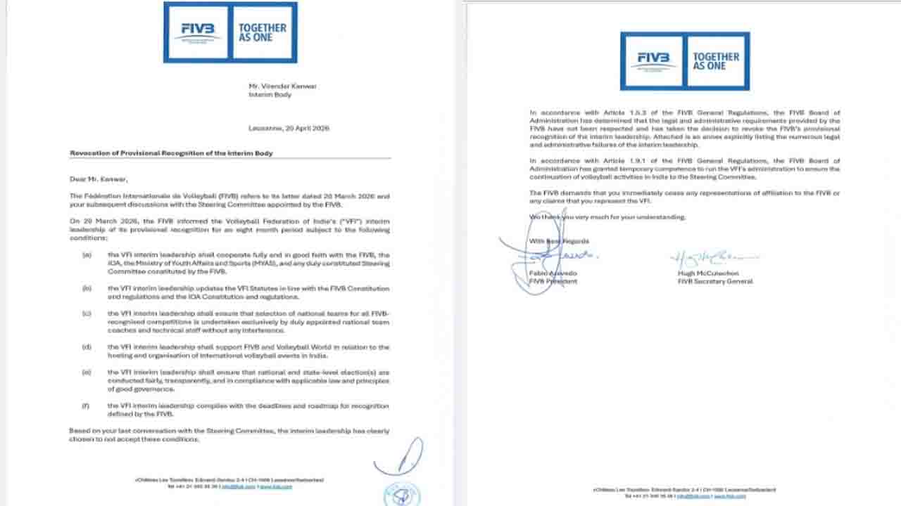 Volleyball Federation of India Suspended