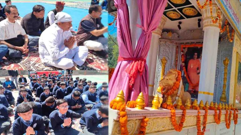 Kips Sanwara में गूँजा जय सत्य साई बाबा का जयघोष, 100वीं जयंती के उपलक्ष्य में निकली भव्य रथ यात्रा