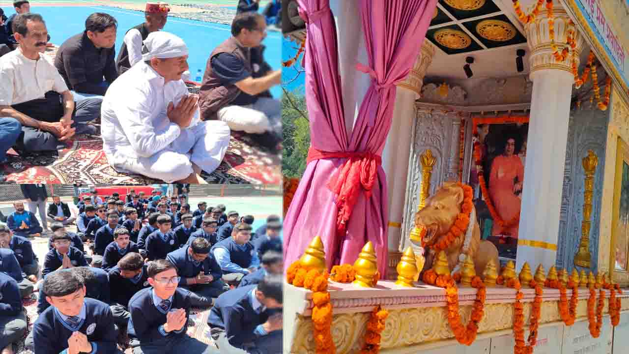 Kips Sanwara में गूँजा जय सत्य साई बाबा का जयघोष, 100वीं जयंती के उपलक्ष्य में निकली भव्य रथ यात्रा