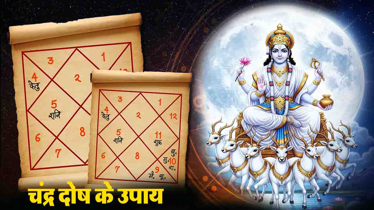 Chandra Dosh Upay: चंद्र दोष से क्यों बनी रहती है मानसिक अशांति? जानें कुंडली में चंद्रमा को मजबूत करने के तरीके,,!