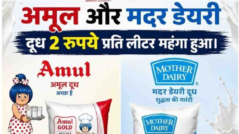 HOME 4 Milk Price Hike: देश में दूध फिर हुआ महंगा, अमूल और मदर डेयरी ने बढ़ाए दाम, आम आदमी की जेब पर डबल मार