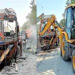 चम्बा में मौत को छूकर लौटे पिता-पुत्र: सीमेंट से लदे ट्रक के उड़े परखच्चे, धमाके की आवाज सुन दौड़े लोग