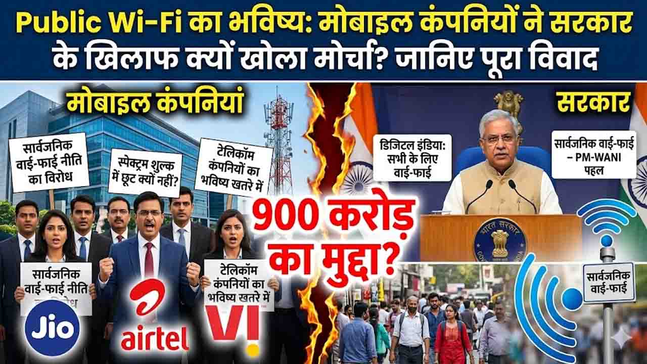 Public Wifi: मोबाइल कंपनियों ने सरकार के खिलाफ क्यों खोला मोर्चा? जानिए पूरा विवाद