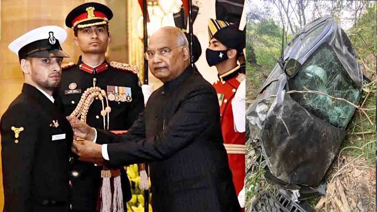 shaurya chakra winner Amit Singh Rana Road Accident 500 फीट गहरी खाई में गिरी कार, शौर्य चक्र विजेता मार्कोस कमांडो अमित सिंह राणा की दर्दनाक मौत