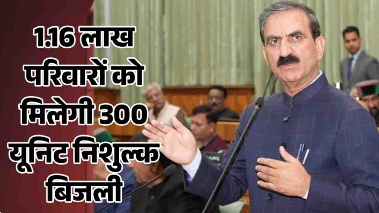 HP Free Electricity Scheme: हिमाचल में 1.16 लाख परिवारों को मिलेगी 300 यूनिट मुफ्त बिजली, देखें सूची