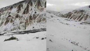 Spiti Valley Snowfall: जुलाई में बिछी बर्फ की सफेद चादर, पारा शून्य से नीचे गिरा