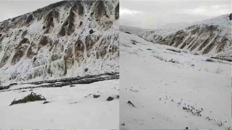 Spiti Valley Snowfall: जुलाई में बिछी बर्फ की सफेद चादर, पारा शून्य से नीचे गिरा
