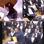 सुप्रीम कोर्ट में भारी हंगामा, कोर्टरूम में युवक ने जजों के सामने के हवा में उड़ाए कागज, CJI को कहे अपशब्द..!