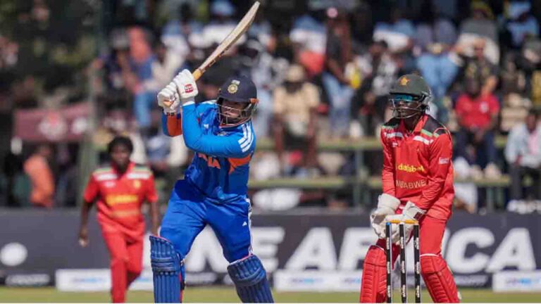 Vaibhav Suryavanshi Hits 102m Six Ind vs Zim 3rd T20 Match Harare