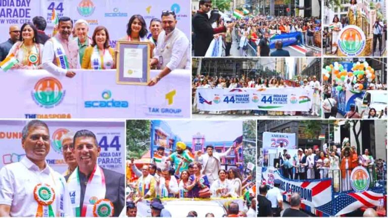 HOME 2 FIA India Day Parade: न्यूयॉर्क में 'तारक मेहता का उल्टा चश्मा' का जलवा, 44वीं इंडिया डे परेड में उमड़ा जनसैलाब