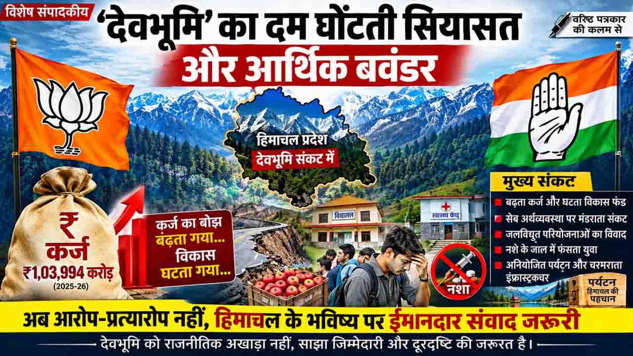 Himachal Financial Crisis: 'देवभूमि' का दम घोंटती सियासत और आर्थिक बवंडर