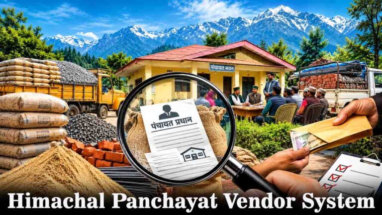 HOME 2 Himachal Panchayat Vendor System: हिमाचल की पंचायतों में 'वेंडर सिस्टम' के नाम पर बड़ा खेल! कई जगह कागज़ों में सिमटे वेंडर, कमीशन पर कट रहे फर्जी बिल