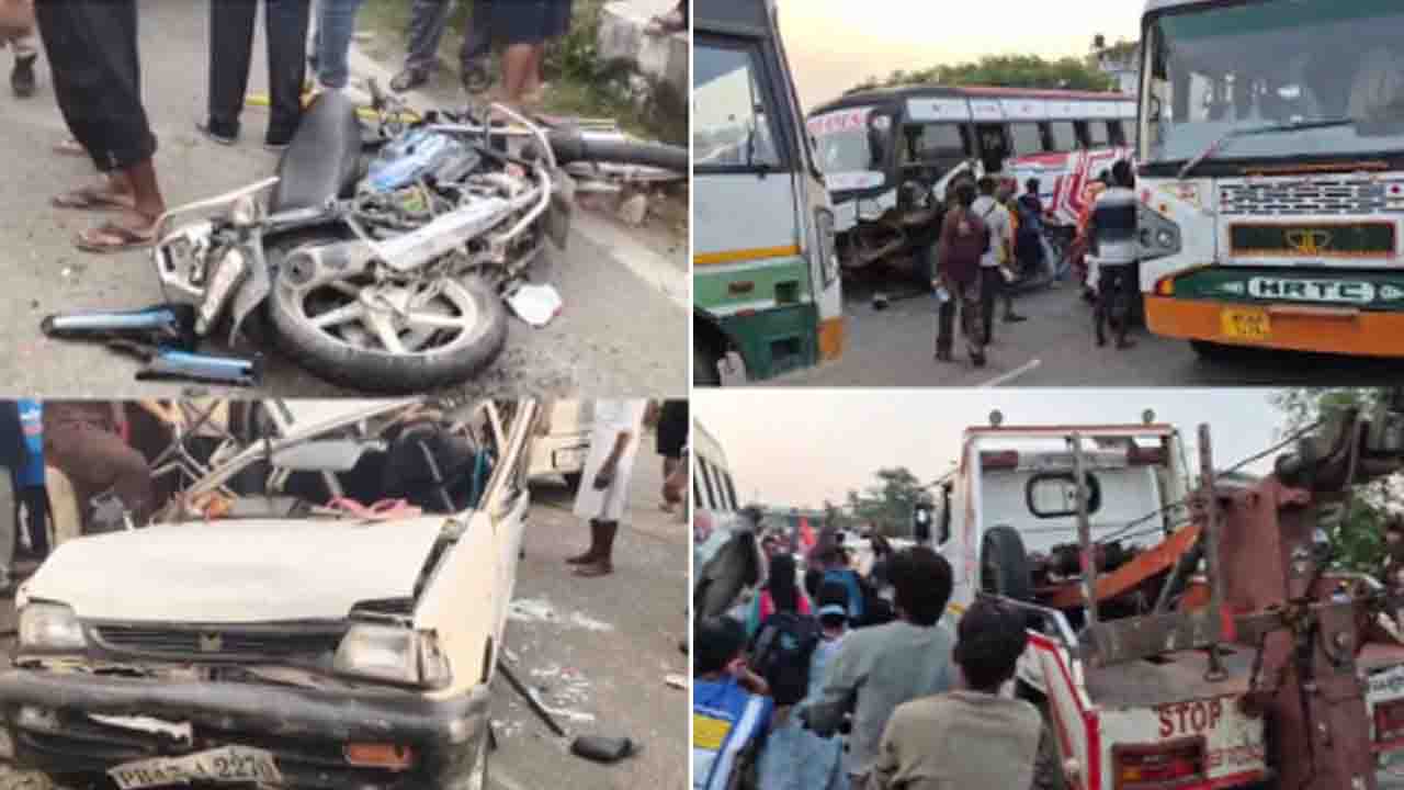 Una News: ऊना में राजस्थान नंबर की बस ने मचाई तबाही, 3 कारें क्षतिग्रस्त - 1 की मौत